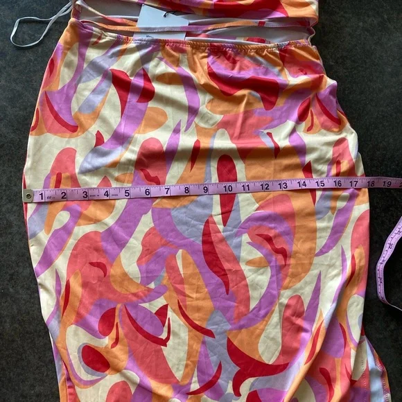 Hello Molly Pink and Orange MIDI Dress 👗 Size 6 - Picture 9 of 12